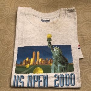 👕 Vintage US Open Tennis 2000 T-Shirt Youth Lg 🛒